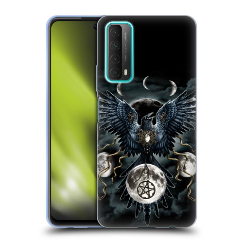 Sarah Richter Animals Gothic Black Raven Soft Gel Case for Huawei P Smart (2021)