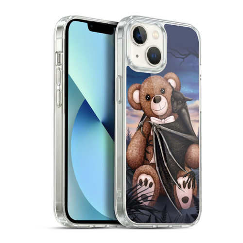 Sarah Richter Animals Bat Cuddling A Toy Bear Soft Gel Case for Apple iPhone 13