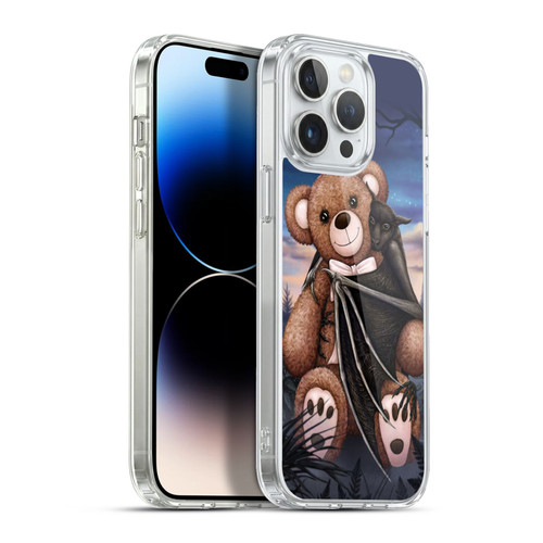 Sarah Richter Animals Bat Cuddling A Toy Bear Soft Gel Case for Apple iPhone 13 Pro Max