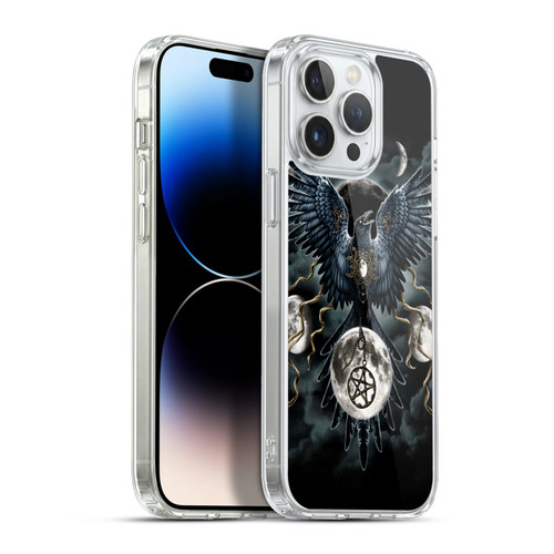 Sarah Richter Animals Gothic Black Raven Soft Gel Case for Apple iPhone 13 Pro Max