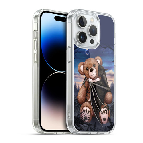 Sarah Richter Animals Bat Cuddling A Toy Bear Soft Gel Case for Apple iPhone 13 Pro