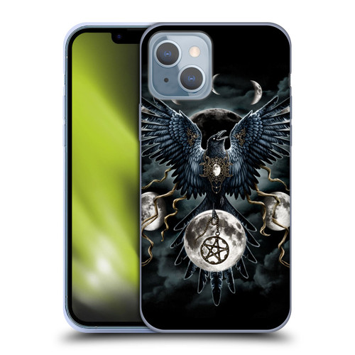 Sarah Richter Animals Gothic Black Raven Soft Gel Case for Apple iPhone 14