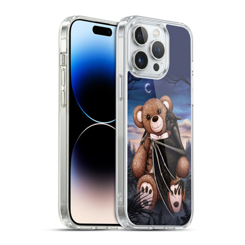 Sarah Richter Animals Bat Cuddling A Toy Bear Soft Gel Case for Apple iPhone 14 Pro Max