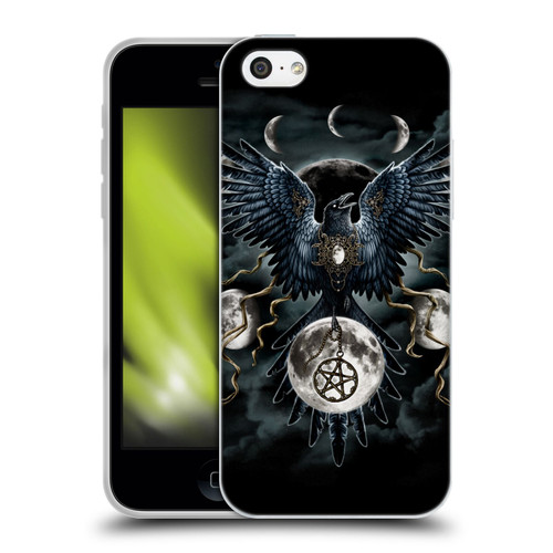 Sarah Richter Animals Gothic Black Raven Soft Gel Case for Apple iPhone 5c