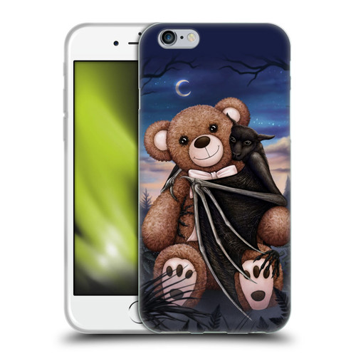 Sarah Richter Animals Bat Cuddling A Toy Bear Soft Gel Case for Apple iPhone 6 / iPhone 6s