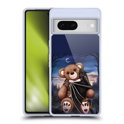 Sarah Richter Animals Bat Cuddling A Toy Bear Soft Gel Case for Google Pixel 7