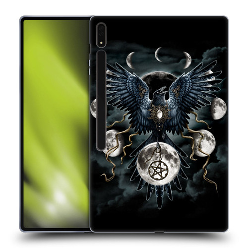 Sarah Richter Animals Gothic Black Raven Soft Gel Case for Samsung Galaxy Tab S8 Ultra