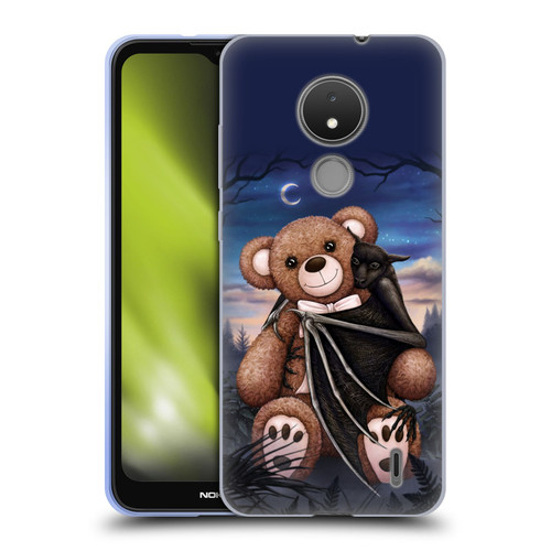 Sarah Richter Animals Bat Cuddling A Toy Bear Soft Gel Case for Nokia C21