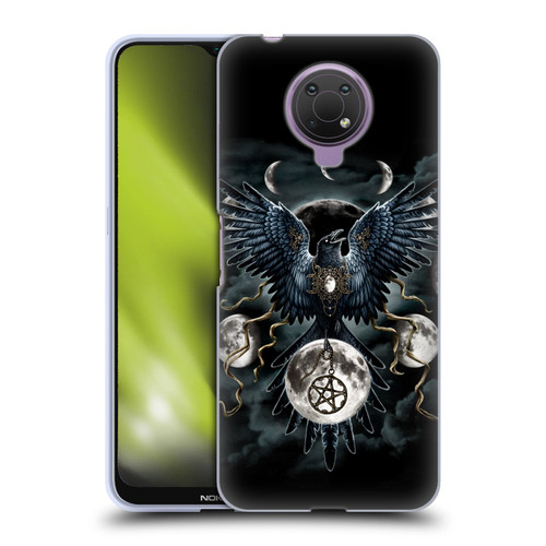 Sarah Richter Animals Gothic Black Raven Soft Gel Case for Nokia G10