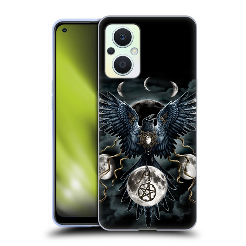 Sarah Richter Animals Gothic Black Raven Soft Gel Case for OPPO Reno8 Lite