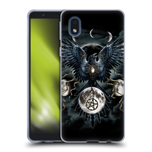 Sarah Richter Animals Gothic Black Raven Soft Gel Case for Samsung Galaxy A01 Core (2020)