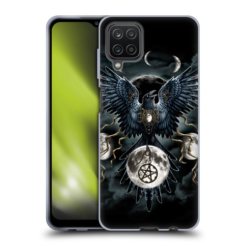 Sarah Richter Animals Gothic Black Raven Soft Gel Case for Samsung Galaxy A12 (2020)