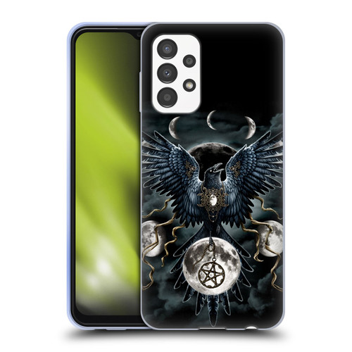 Sarah Richter Animals Gothic Black Raven Soft Gel Case for Samsung Galaxy A13 (2022)