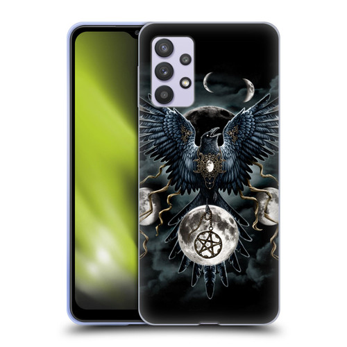 Sarah Richter Animals Gothic Black Raven Soft Gel Case for Samsung Galaxy A32 5G / M32 5G (2021)