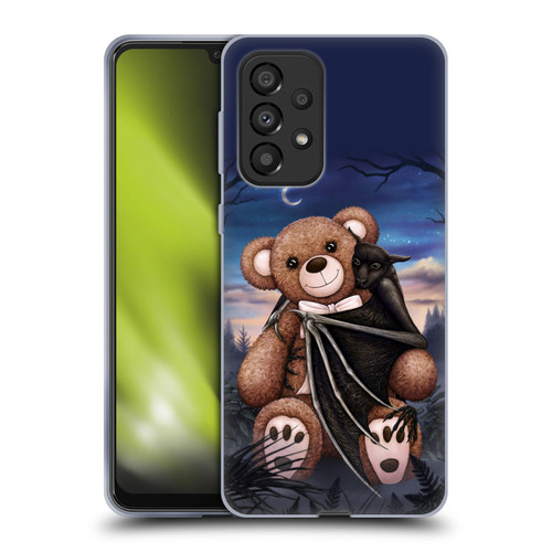 Sarah Richter Animals Bat Cuddling A Toy Bear Soft Gel Case for Samsung Galaxy A33 5G (2022)