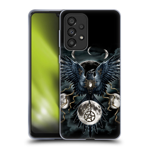 Sarah Richter Animals Gothic Black Raven Soft Gel Case for Samsung Galaxy A33 5G (2022)