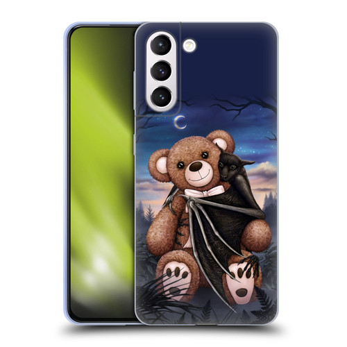 Sarah Richter Animals Bat Cuddling A Toy Bear Soft Gel Case for Samsung Galaxy S21+ 5G