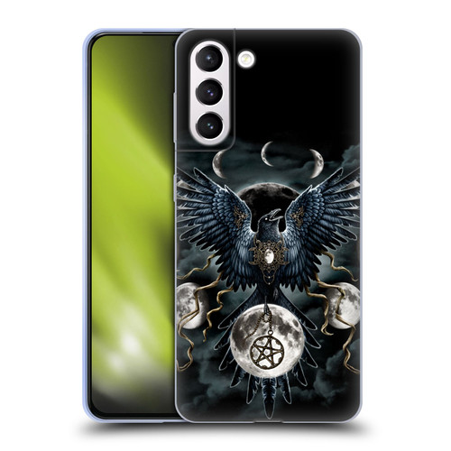 Sarah Richter Animals Gothic Black Raven Soft Gel Case for Samsung Galaxy S21+ 5G