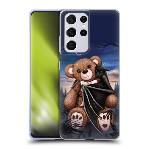Sarah Richter Animals Bat Cuddling A Toy Bear Soft Gel Case for Samsung Galaxy S21 Ultra 5G