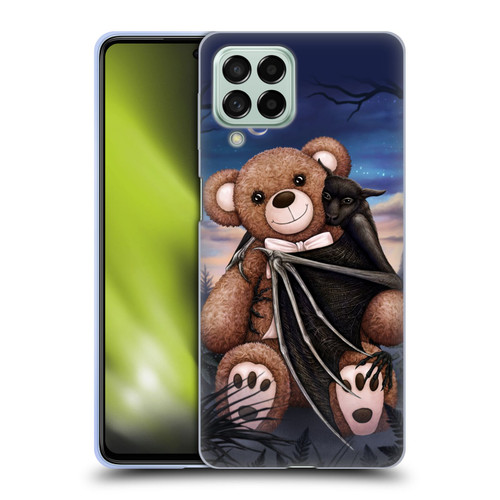 Sarah Richter Animals Bat Cuddling A Toy Bear Soft Gel Case for Samsung Galaxy M53 (2022)