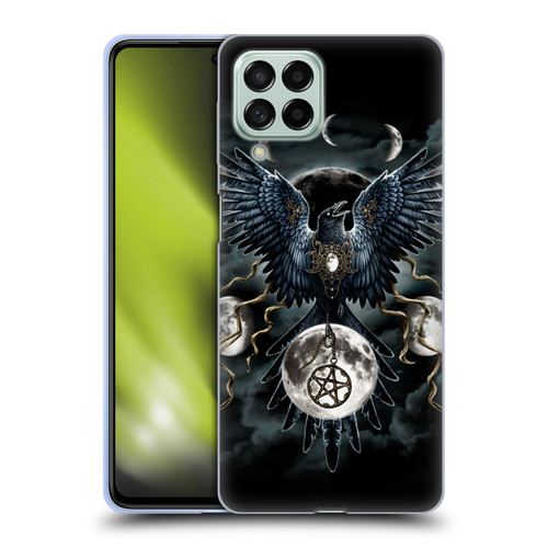 Sarah Richter Animals Gothic Black Raven Soft Gel Case for Samsung Galaxy M53 (2022)