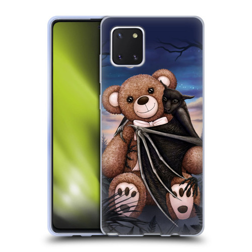 Sarah Richter Animals Bat Cuddling A Toy Bear Soft Gel Case for Samsung Galaxy Note10 Lite