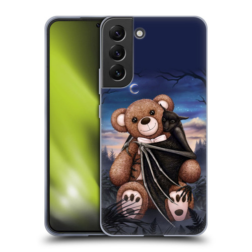 Sarah Richter Animals Bat Cuddling A Toy Bear Soft Gel Case for Samsung Galaxy S22+ 5G