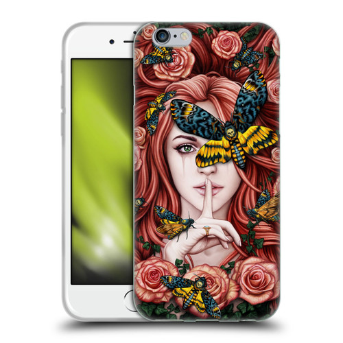 Sarah Richter Fantasy Silent Girl With Red Hair Soft Gel Case for Apple iPhone 6 / iPhone 6s