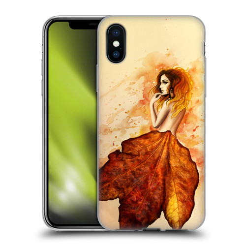 Sarah Richter Fantasy Autumn Girl Soft Gel Case for Apple iPhone X / iPhone XS