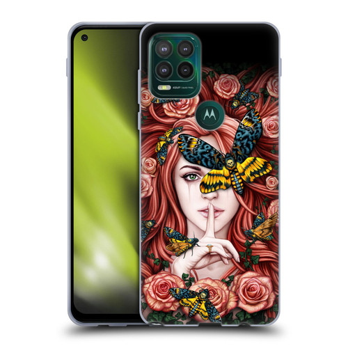 Sarah Richter Fantasy Silent Girl With Red Hair Soft Gel Case for Motorola Moto G Stylus 5G 2021