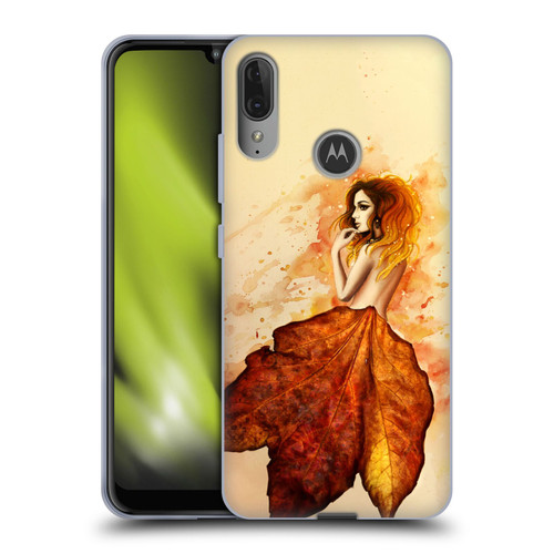 Sarah Richter Fantasy Autumn Girl Soft Gel Case for Motorola Moto E6 Plus