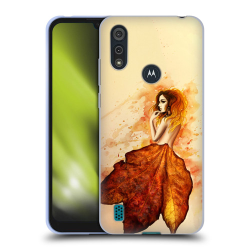 Sarah Richter Fantasy Autumn Girl Soft Gel Case for Motorola Moto E6s (2020)