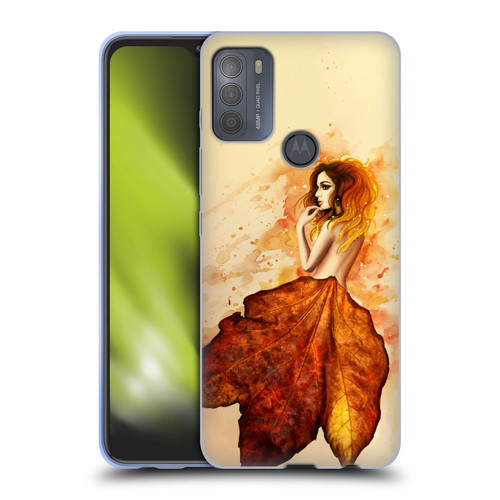 Sarah Richter Fantasy Autumn Girl Soft Gel Case for Motorola Moto G50