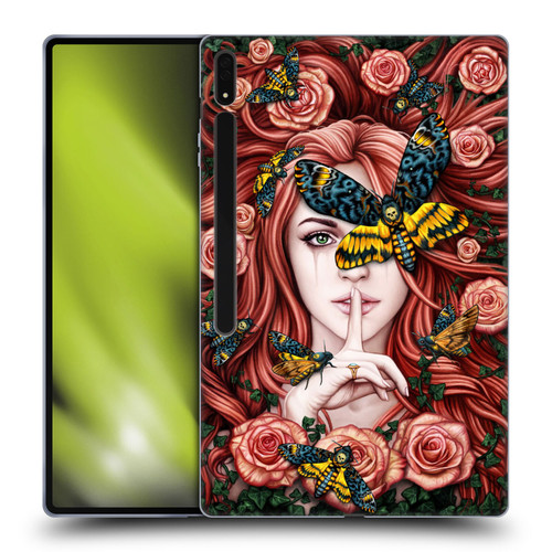Sarah Richter Fantasy Silent Girl With Red Hair Soft Gel Case for Samsung Galaxy Tab S8 Ultra