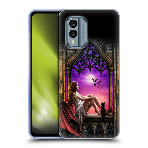 Sarah Richter Fantasy Demon Vampire Girl Soft Gel Case for Nokia X30