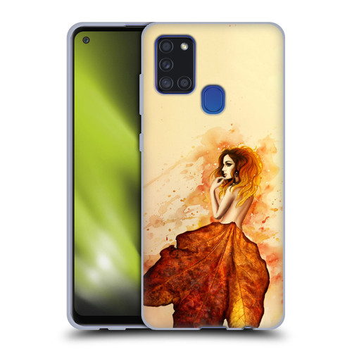 Sarah Richter Fantasy Autumn Girl Soft Gel Case for Samsung Galaxy A21s (2020)