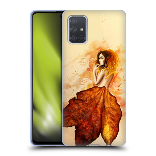 Sarah Richter Fantasy Autumn Girl Soft Gel Case for Samsung Galaxy A71 (2019)