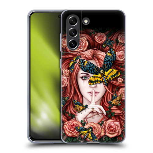 Sarah Richter Fantasy Silent Girl With Red Hair Soft Gel Case for Samsung Galaxy S21 FE 5G