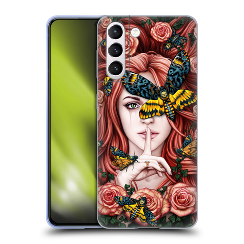 Sarah Richter Fantasy Silent Girl With Red Hair Soft Gel Case for Samsung Galaxy S21 5G
