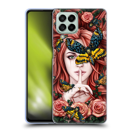 Sarah Richter Fantasy Silent Girl With Red Hair Soft Gel Case for Samsung Galaxy M53 (2022)