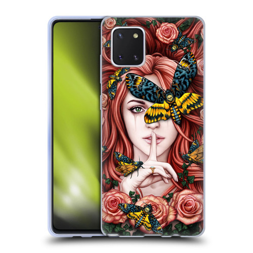 Sarah Richter Fantasy Silent Girl With Red Hair Soft Gel Case for Samsung Galaxy Note10 Lite