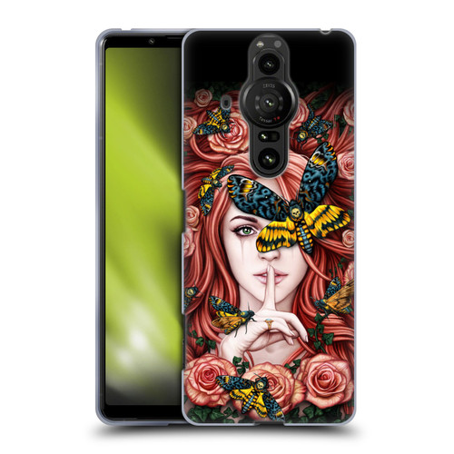 Sarah Richter Fantasy Silent Girl With Red Hair Soft Gel Case for Sony Xperia Pro-I