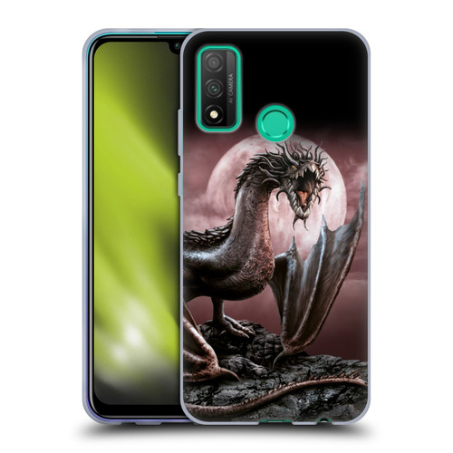 Sarah Richter Fantasy Creatures Black Dragon Roaring Soft Gel Case for Huawei P Smart (2020)