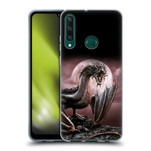 Sarah Richter Fantasy Creatures Black Dragon Roaring Soft Gel Case for Huawei Y6p