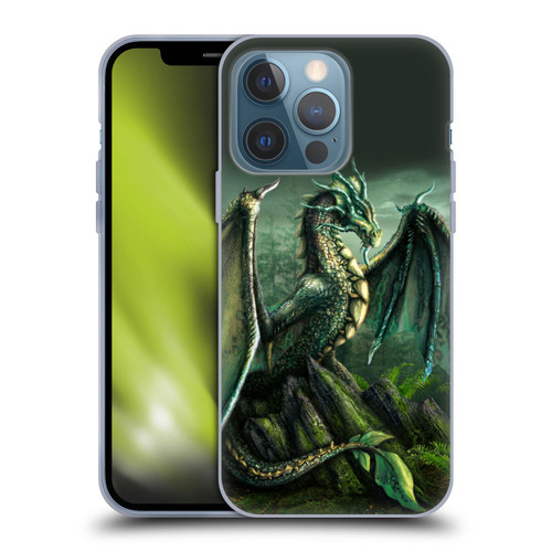 Sarah Richter Fantasy Creatures Green Nature Dragon Soft Gel Case for Apple iPhone 13 Pro