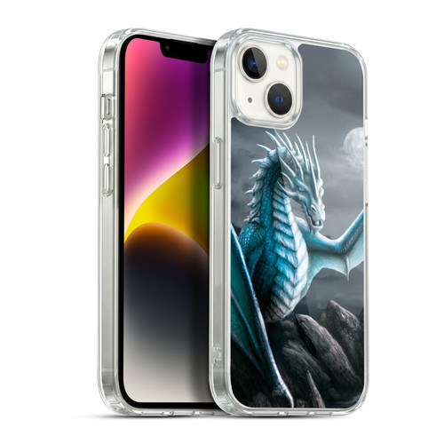 Sarah Richter Fantasy Creatures Blue Water Dragon Soft Gel Case for Apple iPhone 14 Plus & MagSafe