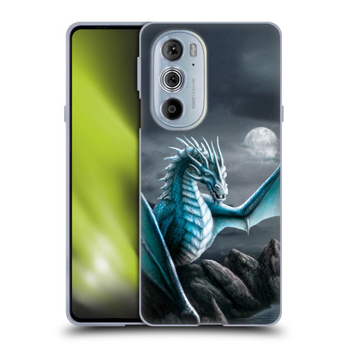 Sarah Richter Fantasy Creatures Blue Water Dragon Soft Gel Case for Motorola Edge X30