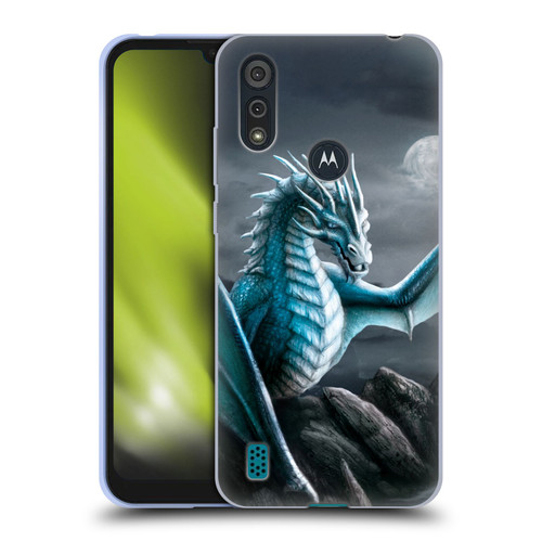 Sarah Richter Fantasy Creatures Blue Water Dragon Soft Gel Case for Motorola Moto E6s (2020)