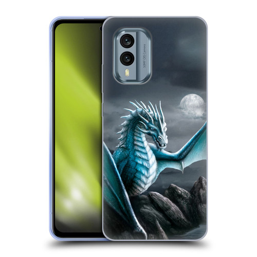 Sarah Richter Fantasy Creatures Blue Water Dragon Soft Gel Case for Nokia X30