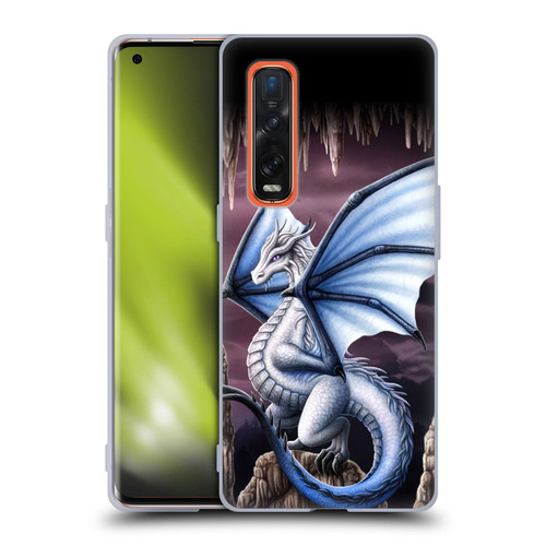 Sarah Richter Fantasy Creatures Blue Dragon Soft Gel Case for OPPO Find X2 Pro 5G